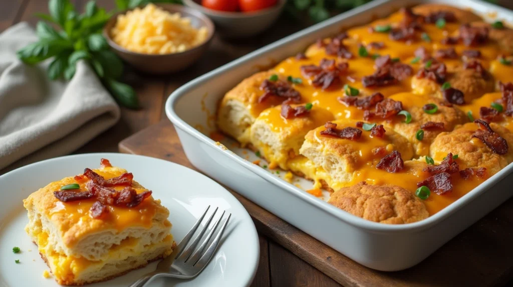 Quick and Simple Breakfast Casseroles Featuring Biscuits