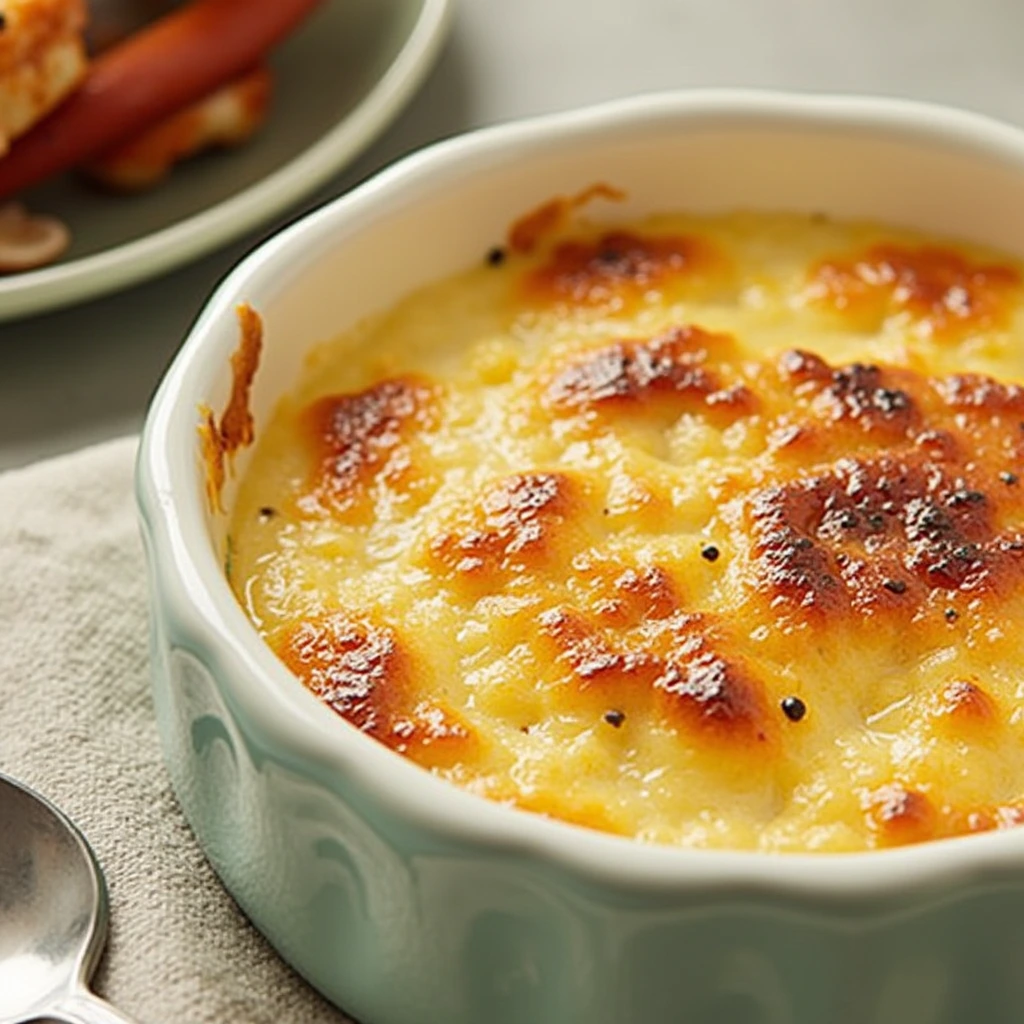 Crab Brulee with Caramelized Sugar Crust