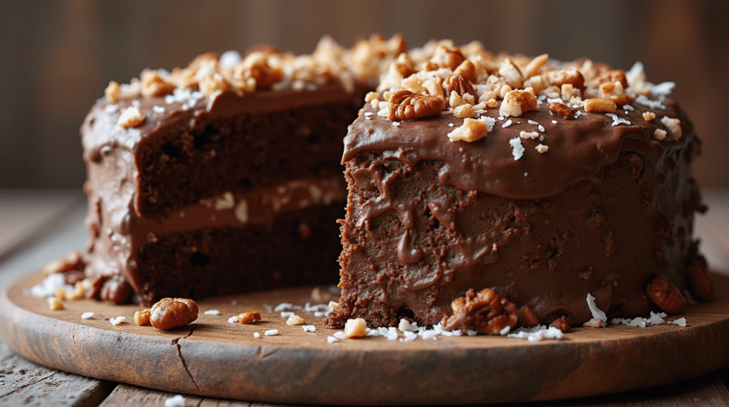 Indulge in the Classic German Chocolate Cake from Scratch