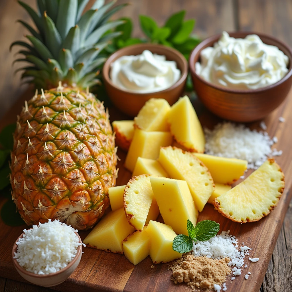 pineapple dessert recipes Ingredients