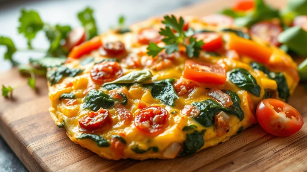 Veggie-Packed Frittata (Perfect for using up leftovers)