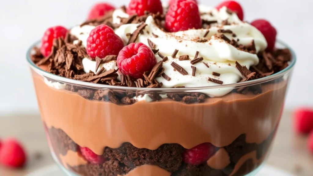 Decadent Brownie Chocolate Trifle