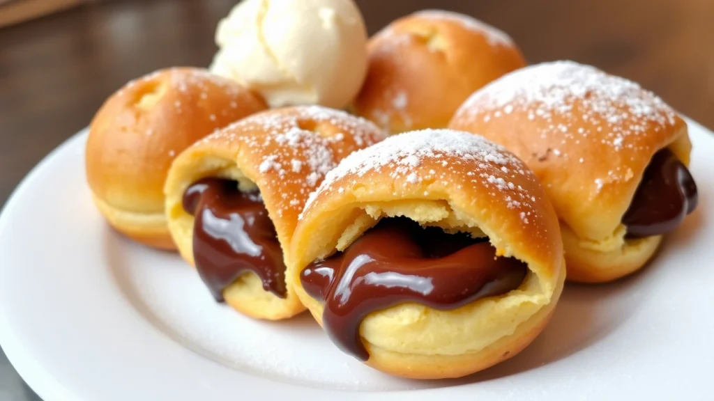 Chocolate-Stuffed Biscuit Pastries