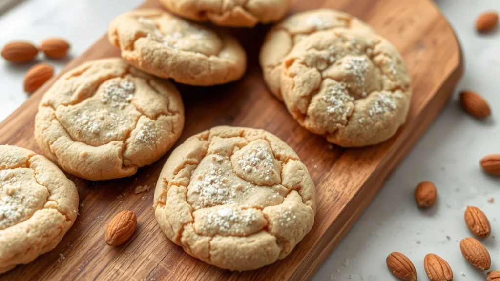 Keto-Friendly Almond Flour Cookies – Soft, chewy cookies made with erythritol and almond flour.
